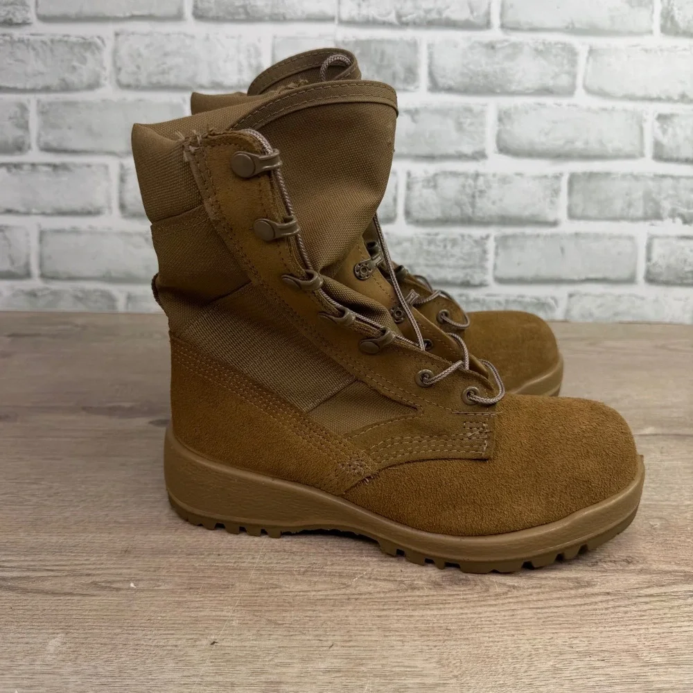 Bates Tactical Combat Boots Vibram Sole Tan Mens 4.5 W